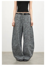 CHIC VEN New Women Jeans Loose Casual High Waist Wide Leg Denim Pants Paisley Female Trousers Spring Autumn 2026