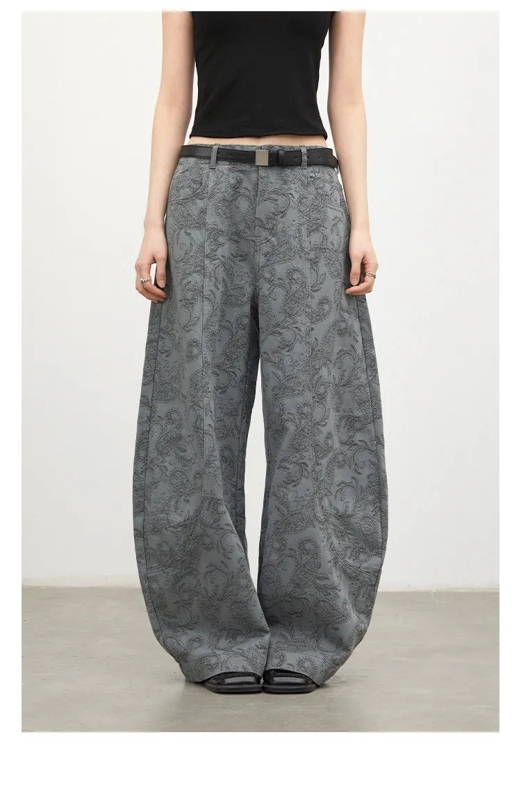 CHIC VEN New Women Jeans Loose Casual High Waist Wide Leg Denim Pants Paisley Female Trousers Spring Autumn 2026
