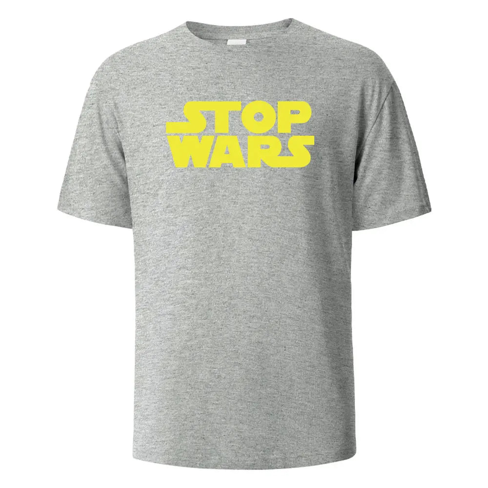 Stop Wars Graphic Cotton T-Shirt