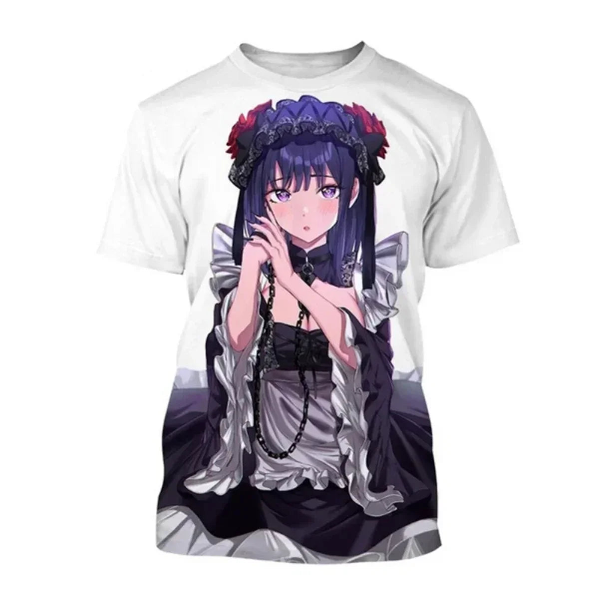 Trendy Men's 3D Personalized T-shirt Japanese Kitagawa Shinrikyo Girls' Printed 3D Pattern Breathable Summer Short Sleeve