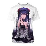 Trendy Men's 3D Personalized T-shirt Japanese Kitagawa Shinrikyo Girls' Printed 3D Pattern Breathable Summer Short Sleeve