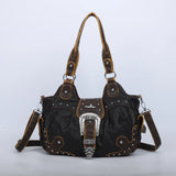 Women Handbag Stitching Leopard Top-handle Shoulder Bag PU Dumpling Pack Multi-pockets Shoulder Bags Phone Money Pack