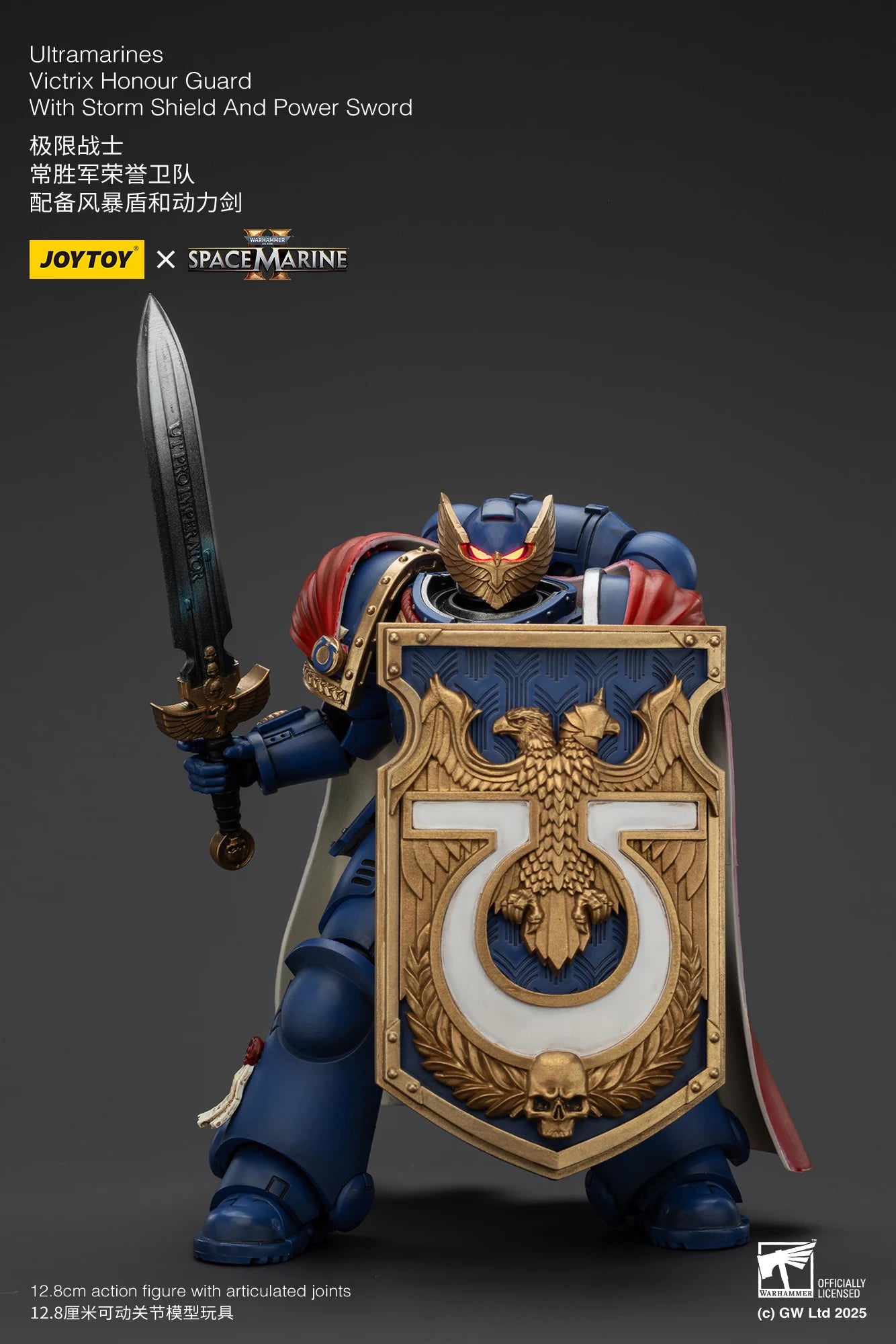 JOYTOY Warhammer 40k 1/18 Action Figures Ultramarines Marneus Calgar, Chapter Master Ultramarines Victrix Honour Guard
