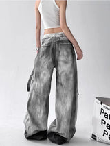 Women's Wide-Leg Distressed Jeans | High Street Style