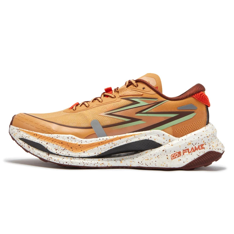 361 Degrees Flame 4x4 Men Running Shoes New Carbon Plate Racing Anti-slip Rebound  Wear-resistant Stable Male Sneakers 672442201
