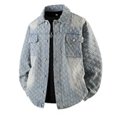 Autumn New Men's Denim Jacket Korean Stylish Luxury Clothing Handsome Casual American Streetwear Couple's Outerwear Denim Coats