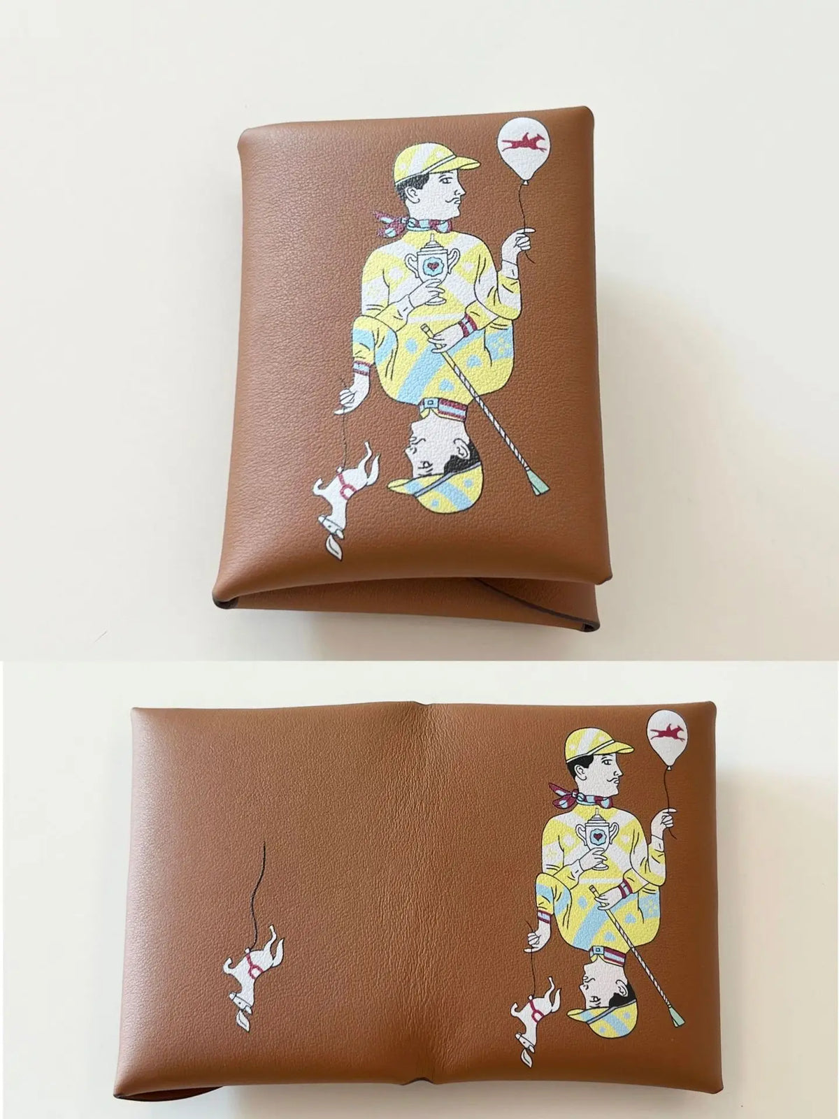 Printing Purse Genuine Leather Small Coin Wallet Genuine Leather Hasp Coin Purse Pouch Change Holder Card Holder for Men Women