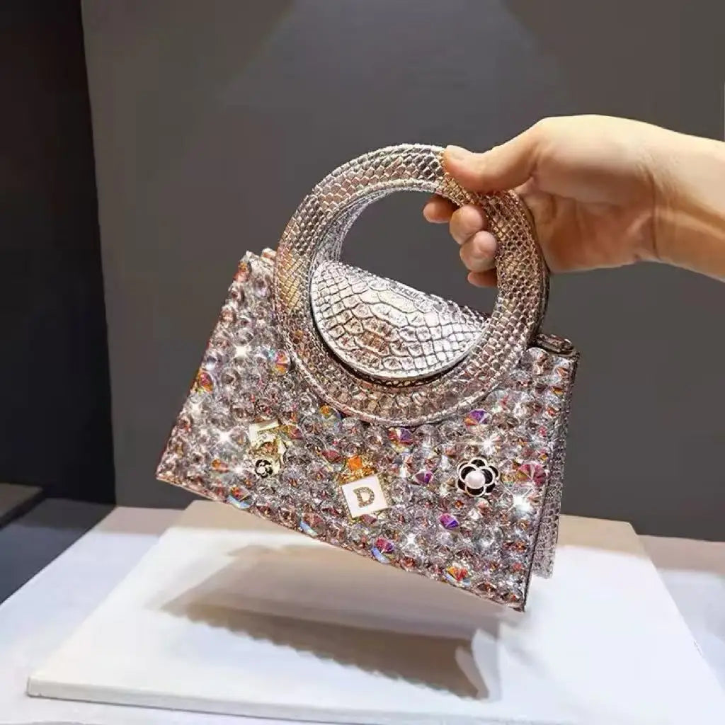Designer Brand Сумка Женская Fashionable Rhinestone Handbag Crossbody Bags for Women