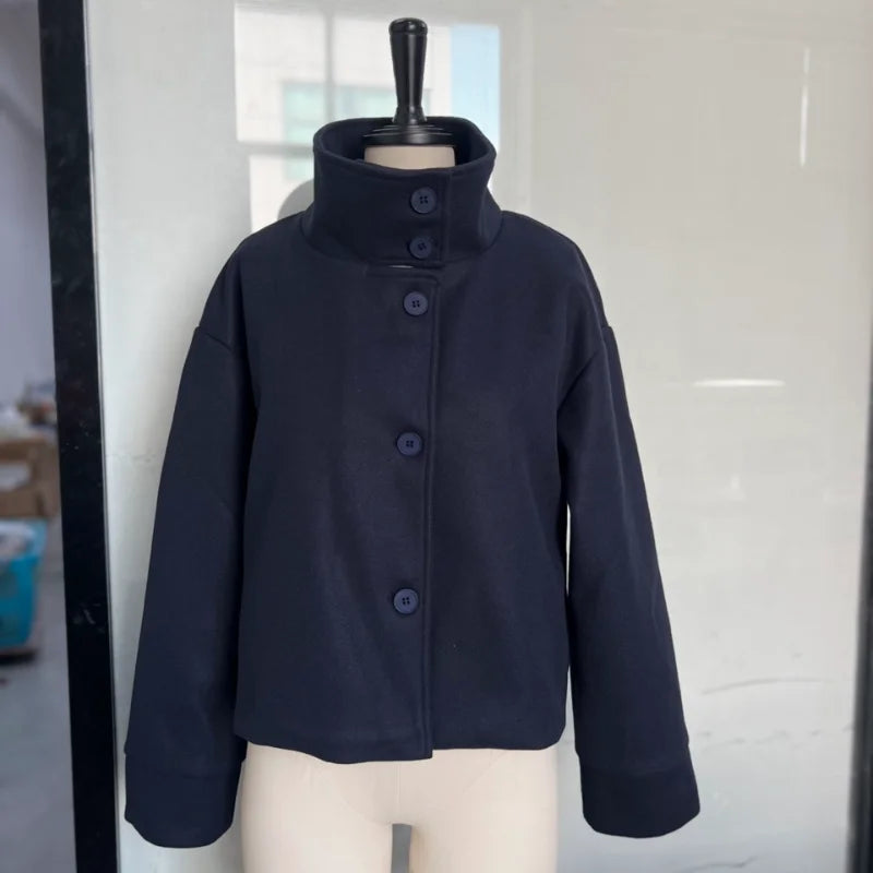 Women's Stand Collar Zip Jacket – Autumn/Winter