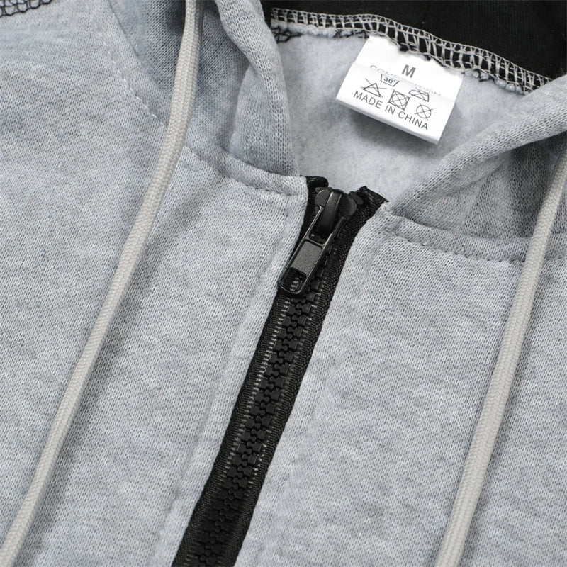 Men’s Fleece Zip-Up Hoodie with Pockets