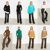 Minimalist Straight-Leg PU Leather Trousers