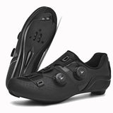2026 MTB Cycling Sneaker Men A5 Leather Self-Locking Cleat Spd Road Bike Shoes Women Flat Trail Train Mountain Bicycle Shoes