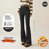 Women's Fleece-Lined High Waist Flare Leggings