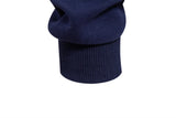 Men’s Cotton-Blend Polo Collar Sweatshirt