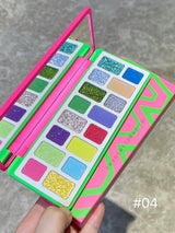 Qianyan 16-Color Eyeshadow Palette – Glitter, Matte & Shimmer