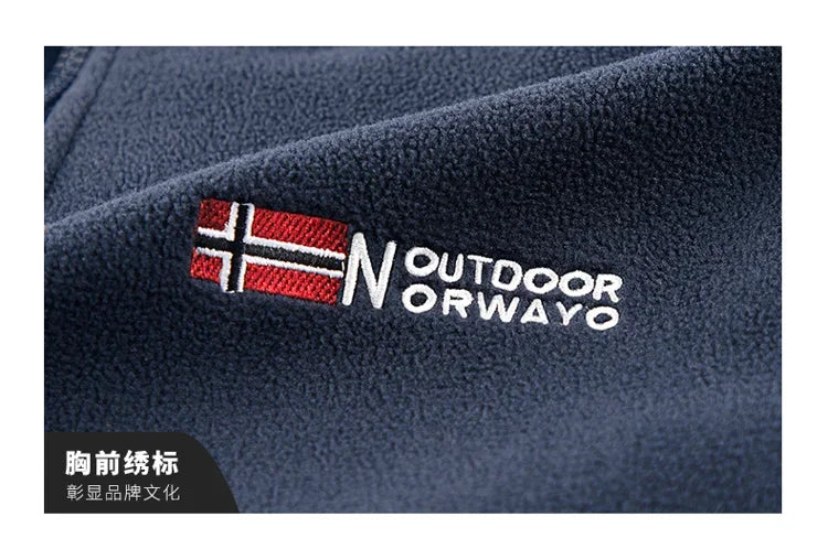 Men's Hooded Fleece Jacket – Warm Outdoor Layer