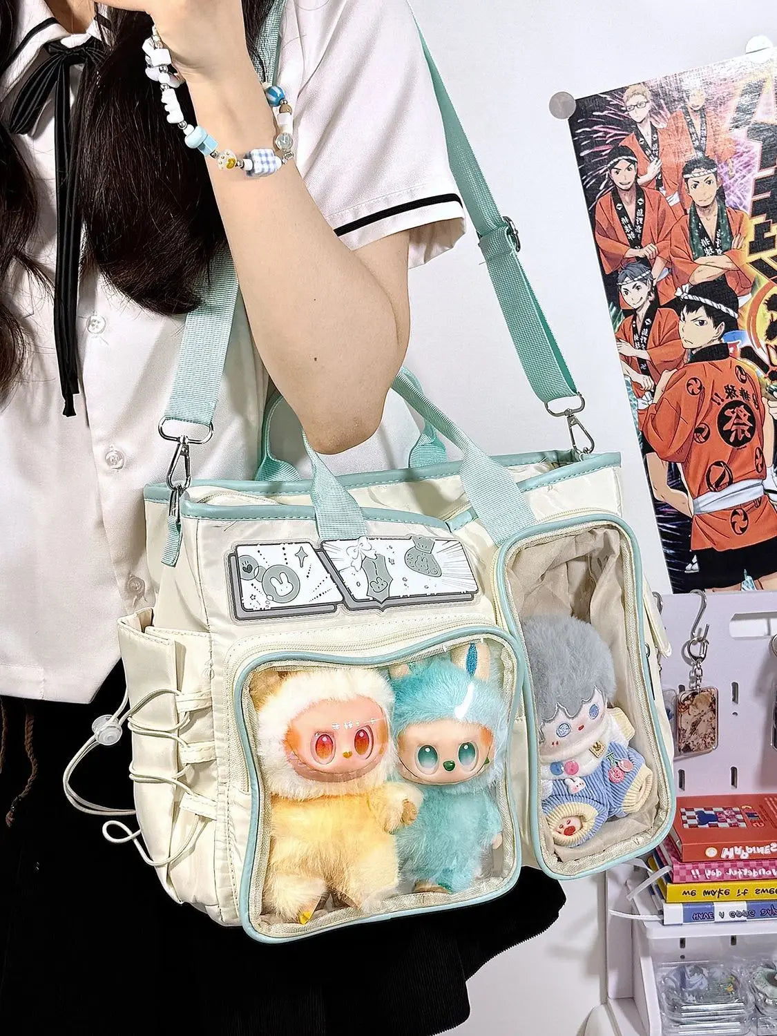 Women's Y2K Nylon Shoulder Bag