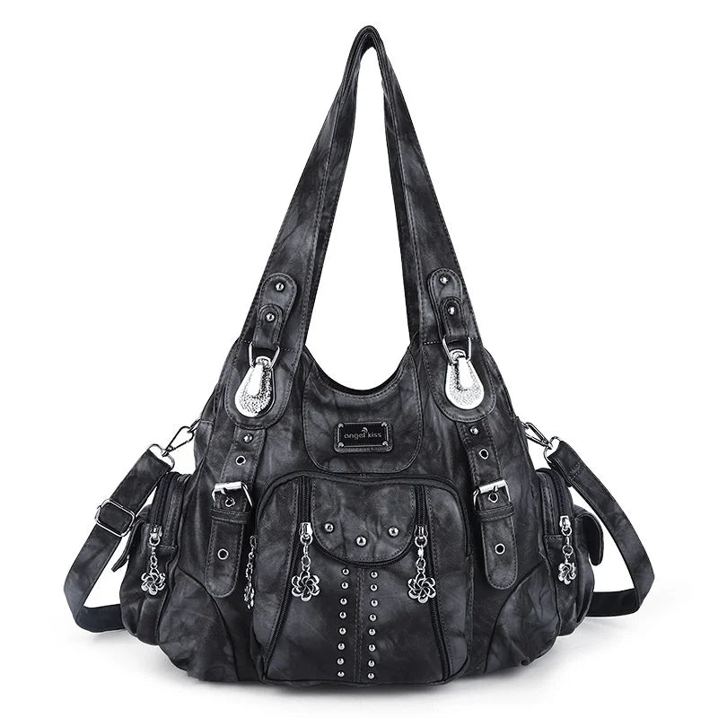 Women Fashion Handbags Women Shoulder Bags PU Leather Handbag Female Satchel Big-capacity Shoulder Purse Bag Bolsa Feminina