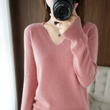 Women’s Lace V-Neck Knit Sweater