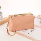 Solid Color Cosmetic Bag Women Makeup Pouch Toiletry Bag Fashion Necessaries Make Up Organizer Case Waterproof Wash Kit