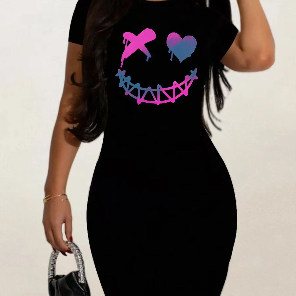 Women's Relaxed Graphic T-Shirt Dress