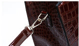 Luxury Vintage Crocodile Pattern Tote