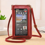 Women Crossbody Bags Touch Screen Cell Phone Purse 2023 Fashion Shoulder Bag Mobile Mini Wallet Card Holder Handbag for Female