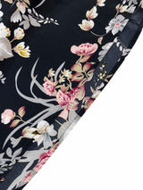 Elegant Floral Print High Slit Halter Dress