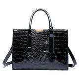 Luxury Vintage Crocodile Pattern Tote