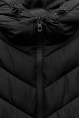 Elegant Patchwork Hooded Sport Coat