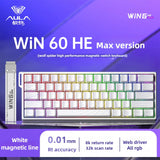 Aula Win60He Magnetic Switch Keyboard Wired Win 60 HE Mechanical Keyboard Esports Gamer Win68 Keyboards Custom Win60 He Gifts