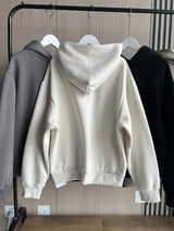 2025 Autumn/Winter new  women's multi-color selection classic simple all-in-one hooded loose long-sleeved hoodie sweatpants