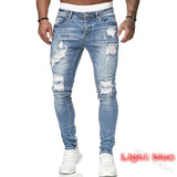 Men’s Ripped Stretch Denim Jeans