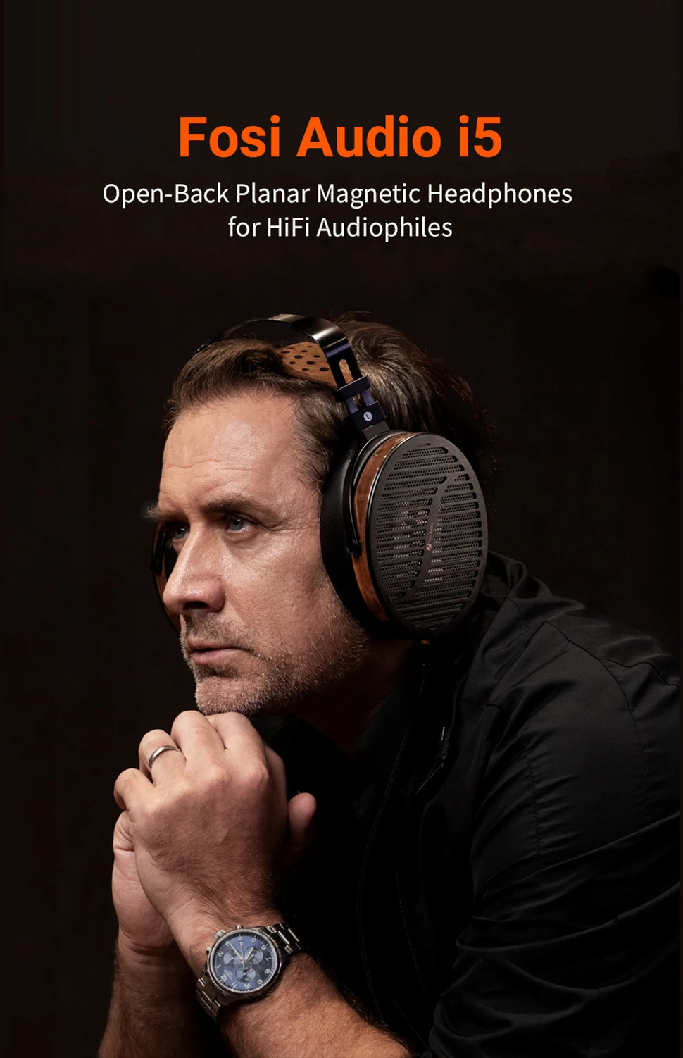 Fosi Audio i5 Open-Back Planar Magnetic Headphones