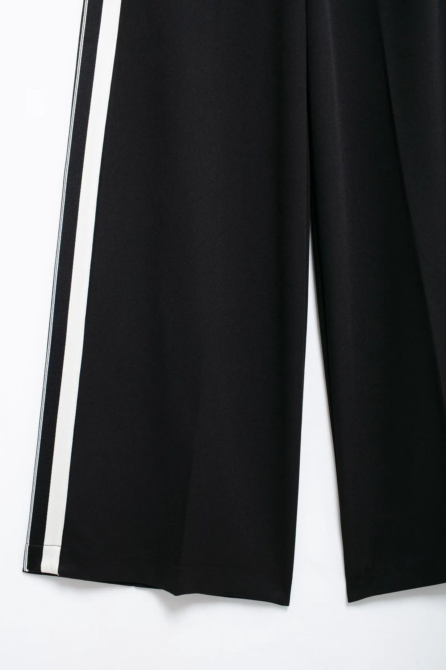 2024 New Women Casual Black Trousers Suits Sports Short Jacket + Female Vinatge Black White Patchwork Baggy Pants Street