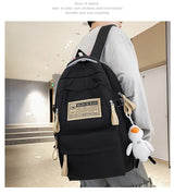 Fashion Big Student School Backpack Rucksack Girls Boys School Bag High Capacity Women Backpack Female Leisure Travel Mochila