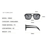 Square Frame Sunglasses – UV400 Protection, Unisex
