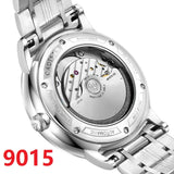 CADISEN Ultra-thin Mechanical Wriswatch Japan MIYOTA 9015 Top Brand Luxury Single-dome Sapphire Crystal  Automatic Watch Man