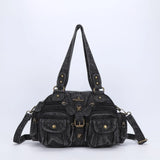 Vintage Women Handbags Satchel Top-handle Handbag PU Shoulder Bag Dumpling Pack Give Gifts Shoulder Bags Phone Money Pack