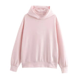 2025 Autumn/Winter new  women's multi-color selection classic simple all-in-one hooded loose long-sleeved hoodie sweatpants