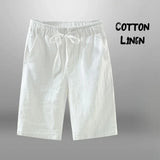Men's Cotton Linen Drawstring Shorts