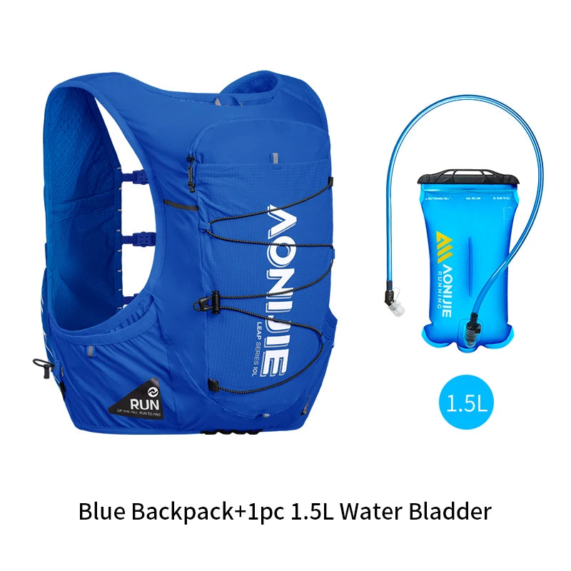 AONIJIE C9116 Unisex 10L Sports Running Backpack Lightweight Off-Road Hydration Pack for Hiking Off-road Cycling Race Marath
