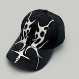 Flame Blade Embroidered Baseball Cap | Unisex