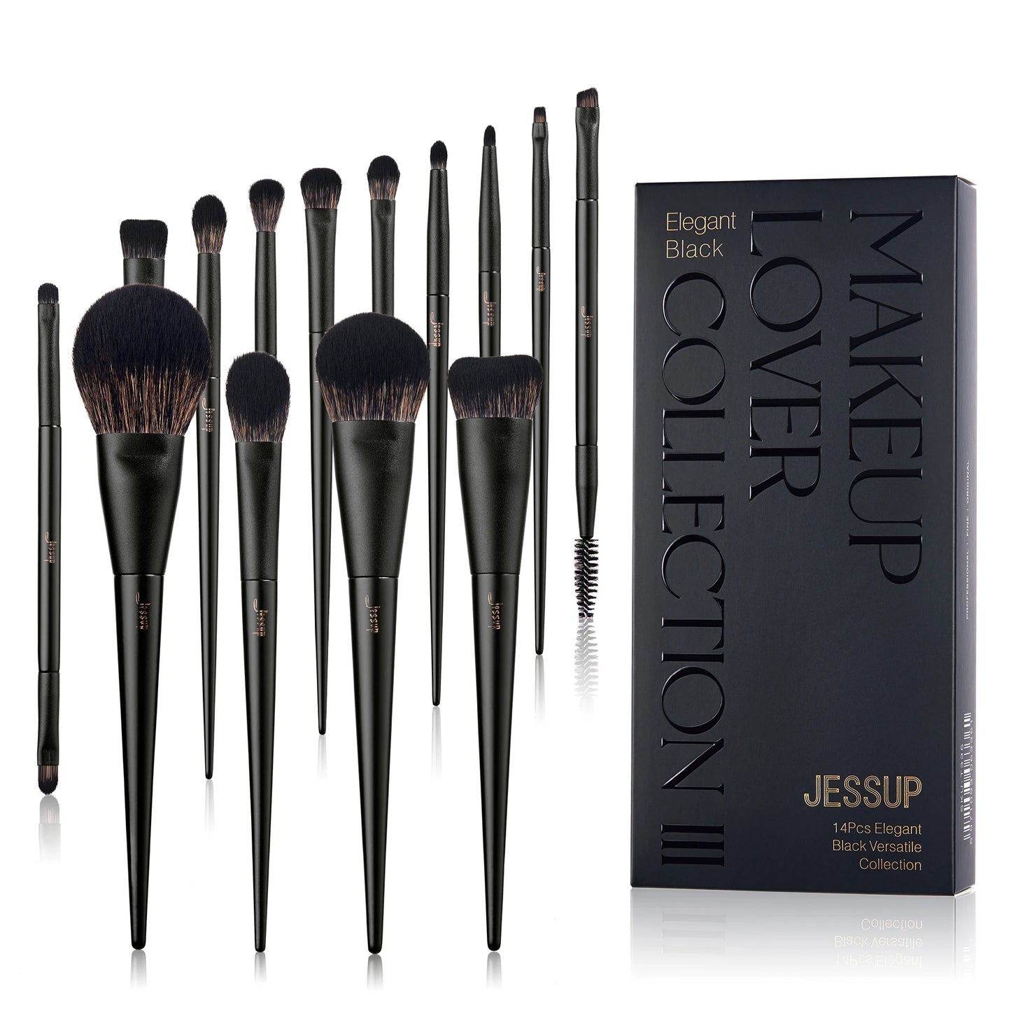 Jessup Professional Makeup Brush Set | 10–14 Pcs