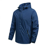 Men’s Hooded Rain Jacket with Detachable Hood