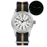 Militado ML05 38mm Vintage Watch VH31 Quartz Movement Field Watches Domed Sapphire Crystal With High Clear AR Coating Wristwatch