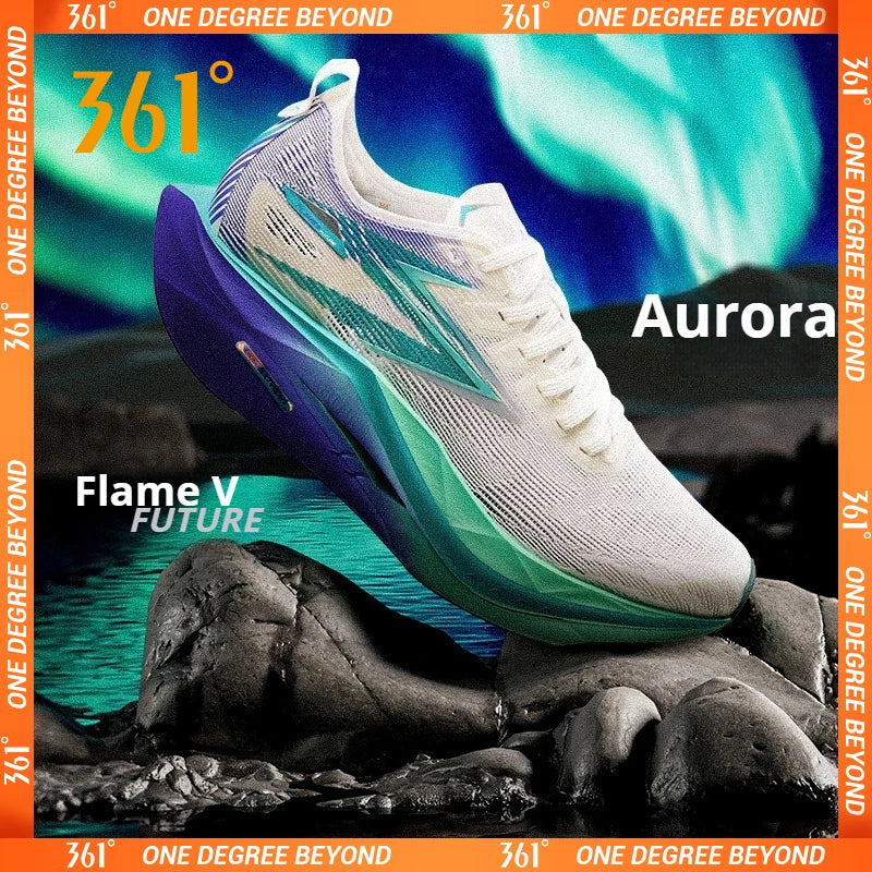 361 Degrees Flame 5 Future Running Shoes New Marathon Carbon Breathable Energy Return Durable Cushion Stable Sneakers 672612207