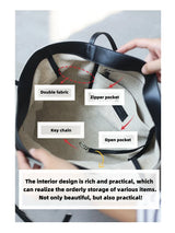 2024 Autumn Cotton And Linen Blend Material Tote Soft And Portable Shoulder Bags Women Casual Practical Bag