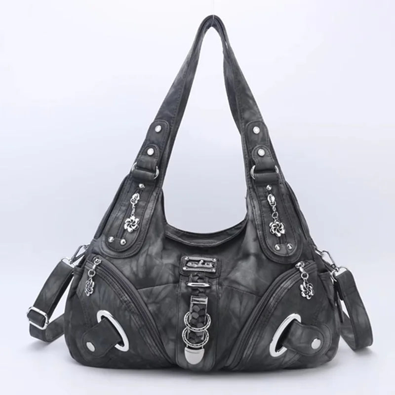 Vintage Women Handbags Fashion Shoulder Bag Large Tote Top-handle Shopping Pack Multifunctional Satchel Lady Hobos Purse