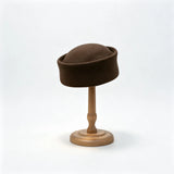 Women's Wool Felt Pillbox Beret Hat